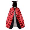 Halloween ladybug neutral cape, cosplay masquerade ladybug animal cape bee cape