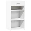 VidaXL Buffet blanc 50x42,5x93 cm bois d'ingénierie, armoire, armoire latérale, armoire de rangement, armoire, placard, 846327
