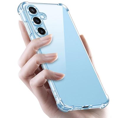 Πολυτελής Σιλικονούχος Μαλακή Θήκη Airbag Για Samsung Galaxy S24 FE Plus Ultra Αντικραδασμική Πίσω Κάλυψη Για S24FE S24+ S 24 Διάφανη Θήκη Λεπτή