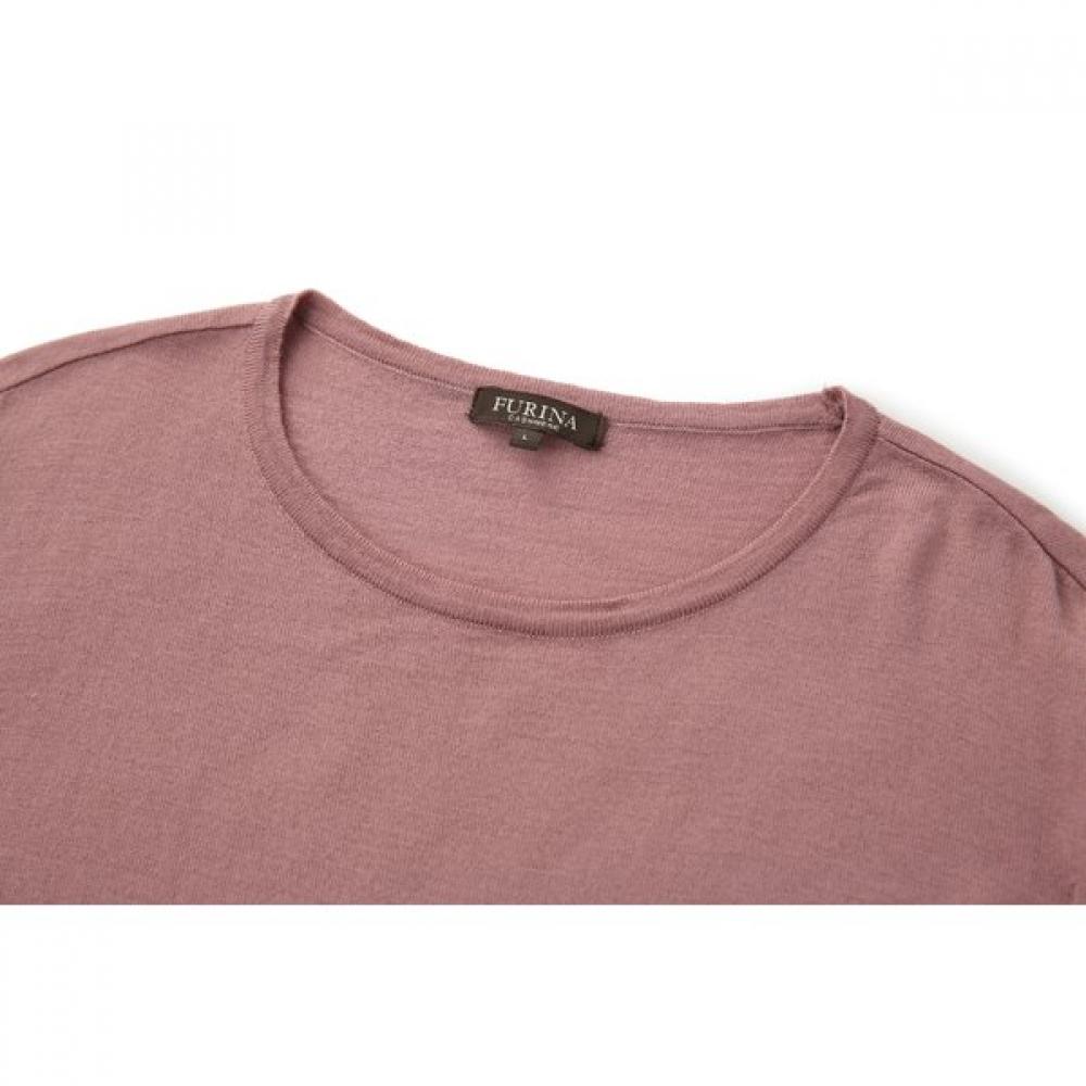 Furina High Gauge Fine Wool T shirT Solid Double