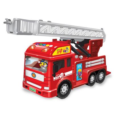 Pinkfong Baby Shark está en movimiento, camión de bomberos, juguete operativo, colores mezclados, juguetes populares coreanos