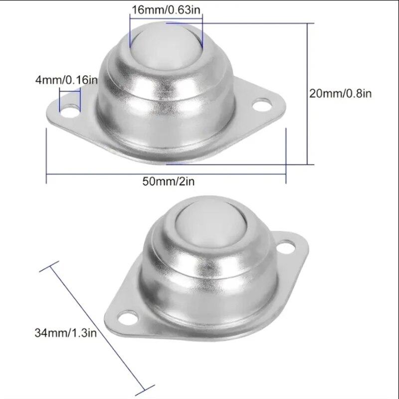 Halbzoll-Bullseye-Rad Nylon-Rollen Kugelförderräder Fließband-Universalräder Rollschuhräder