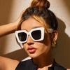 Neue Vintage Sonnenbrille Damen Herren Quadratisch Großer Rahmen Sonnenbrille Marken Designer Retro Shades Mode Brillen