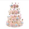 1 Set Cake Stand 3/4 Layers Transparent Round Large Capacity Easy Installation Acrylic Party Cupcake Tower Holder Wedding Supplies