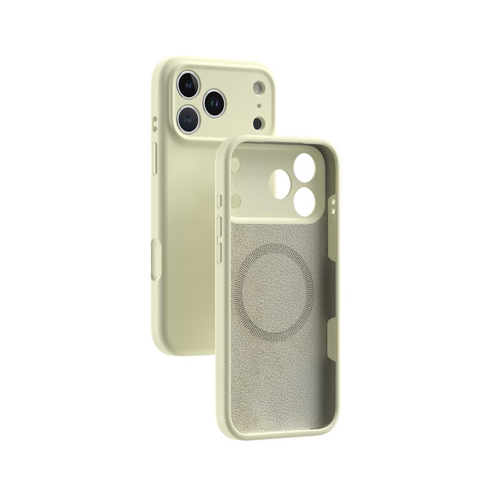 Applicable to iPhone17Pro liquid silicone mobile phone case Apple 17air magnetic suction integrated camera button case
