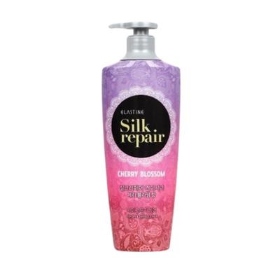 Elastine Silk Repair Shining Cherry Blossom Conditioner 550ml | Silk Protein + Argan & Moringa Oil | Smooth & Glossy Hair Care |