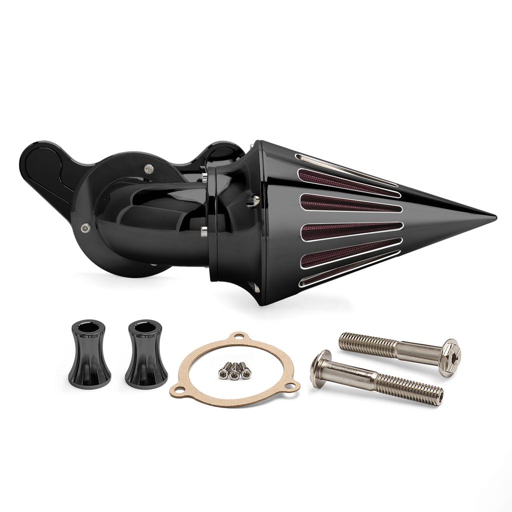 Motorcycle Air Filter Intake Cleaner Black For Harley Touring Road King Electra Glide Road Glide Street Glide Trike Glide CVO