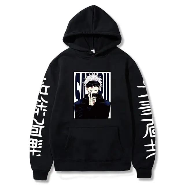 Jujutsu Kaisen Hoodies Anime Harajuku Satoru Gojo Graphic Men/Women Sweatshirts Pullovers Casual Long Sleeves Streetwear Tops