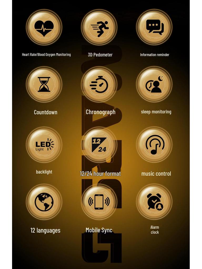 Teen Waterproof Smartwatch: Sports, Running, Pedometer, Health – Multifunctional Wristwatch for High School Students