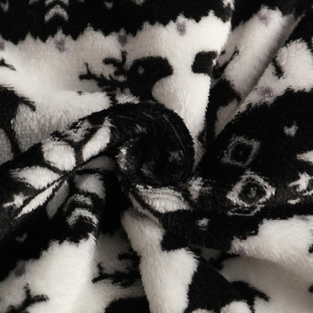 Women Pajama Pants Plush Sleep Pants Soft Elastic Waist Pajama Bottoms Patterned Pants With 2 Pockets