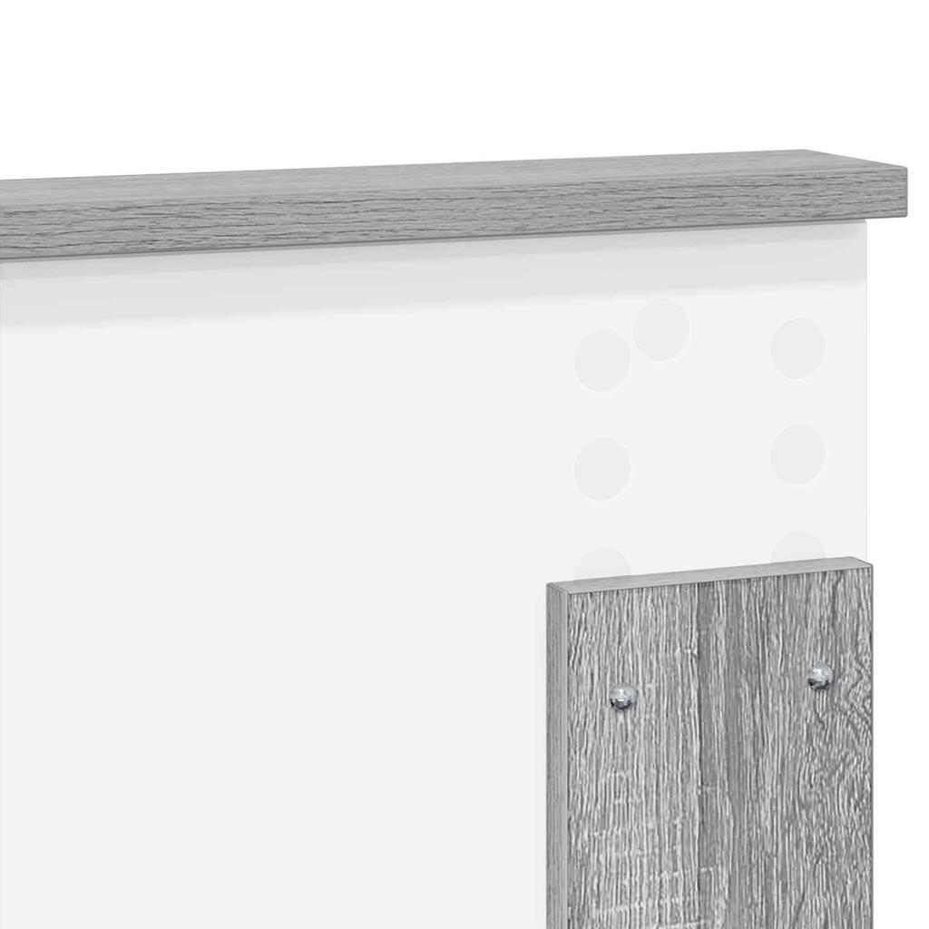 Headboard Grey Sonoma Wood Based Material