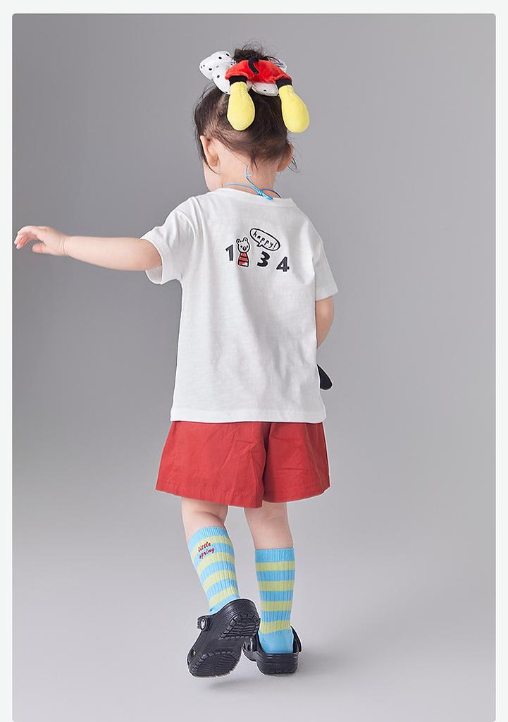 Breathable and Cute Printed 25 Summer Children's Versatile Fashion Casual Top for Infants and Girls' T-shirts