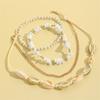 4 In 1 Bohemian Beach Stacked Shell Anklet for Ladies