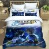 Set da letto con stampa di FINAL FANTASY, squisito set di biancheria da letto, copripiumino, set copripiumino, set di biancheria da letto di lusso, regalo di compleanno