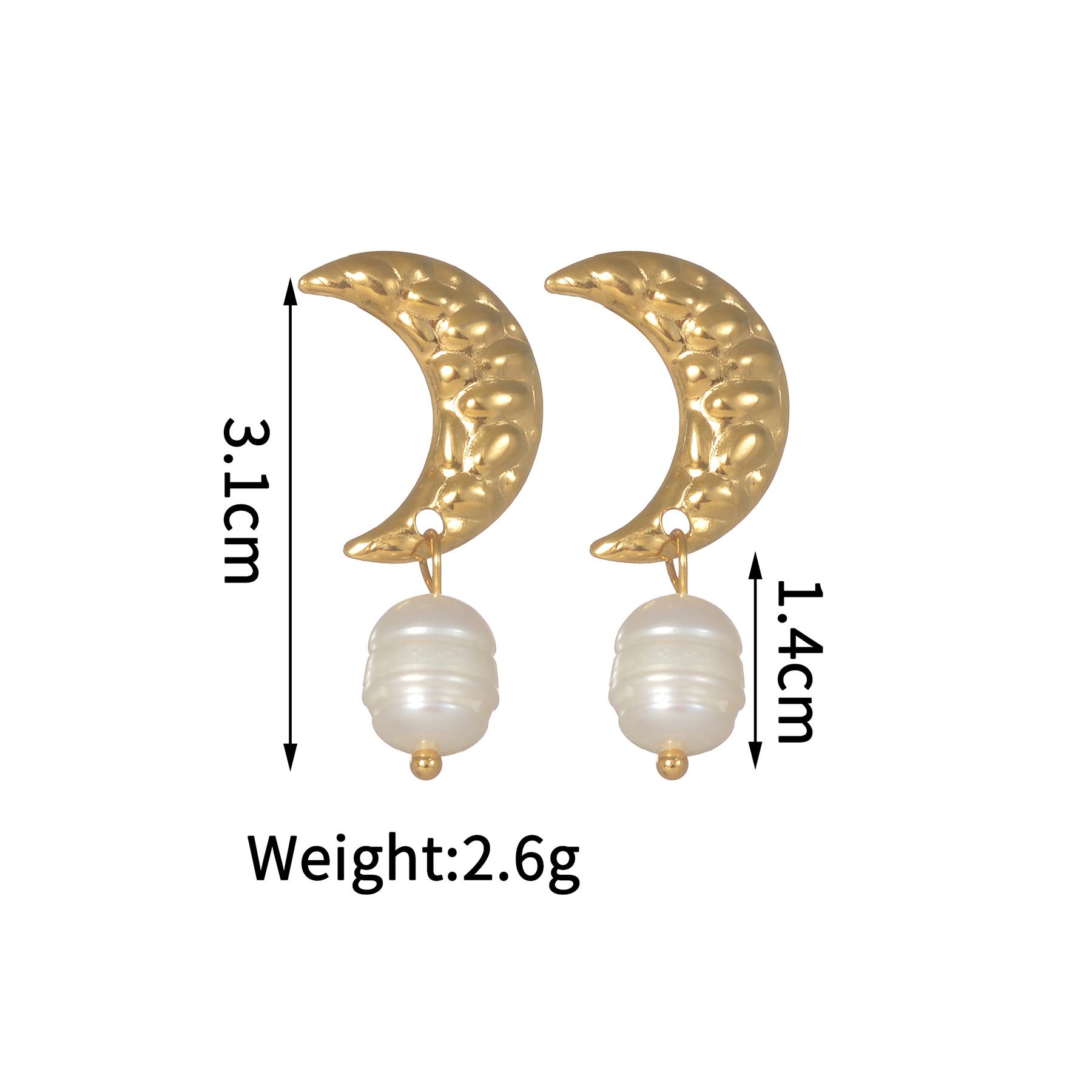 

Atoztide Trendy Shiny Zircon Ocean Series Pendant Earring Women Stainless Steel Gold Color Multiple Styles Earring Jewelry Gift
