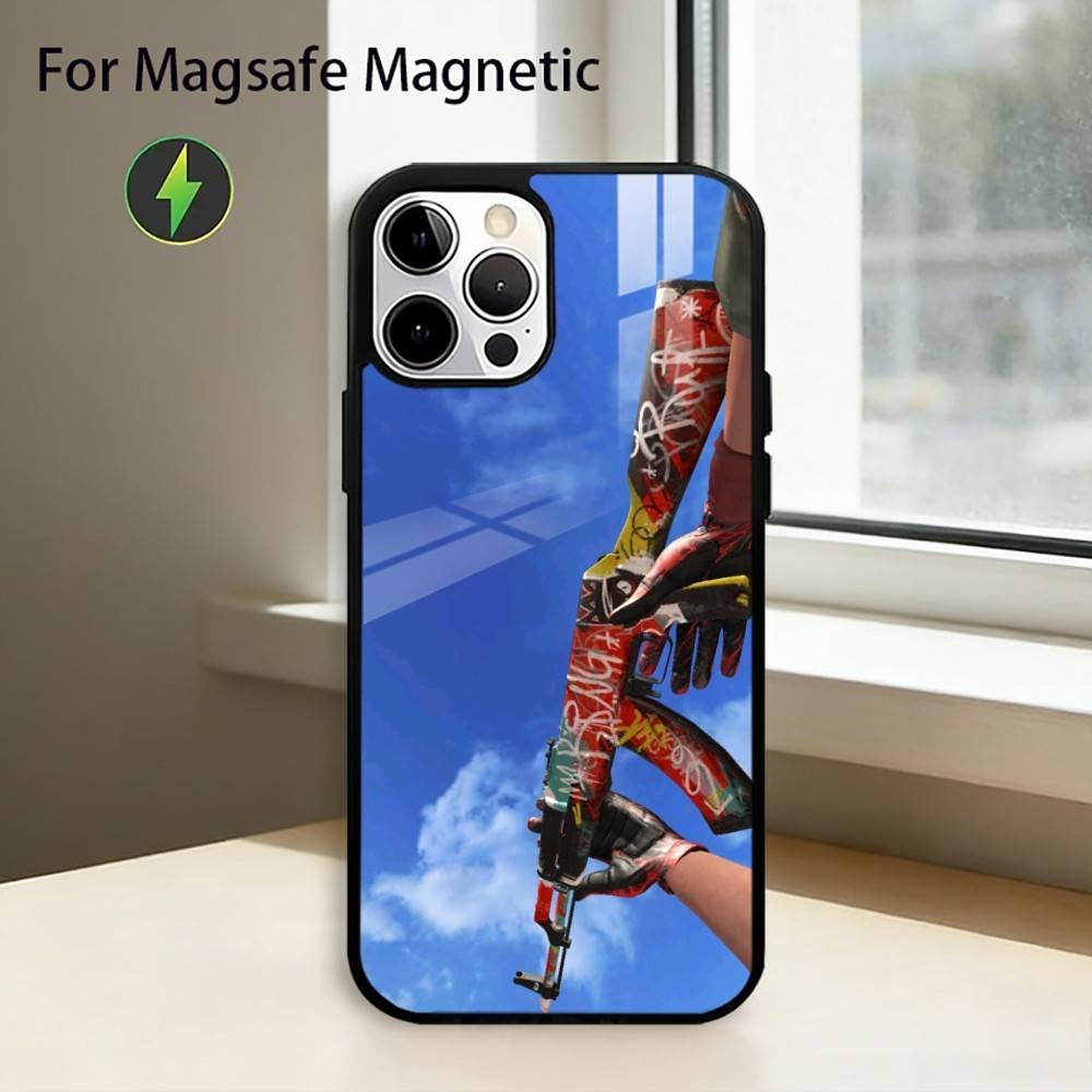 

Game CS2 Counter-Strike2 Phone Case For iPhone17,16,15,14,13,12,11 Plus,Pro Magnetic For Magsafe Wireless Charging iPhone14PRO