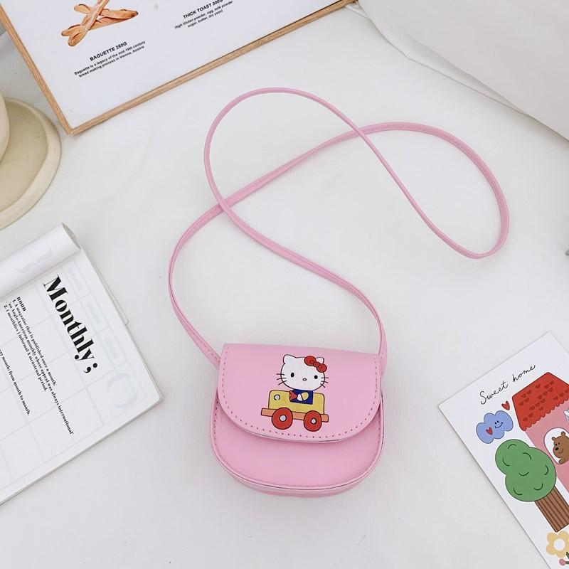 Sanrio Hello Kitty Cartoon Kids Crossbody Bag With Breathable Pu For Daily Use