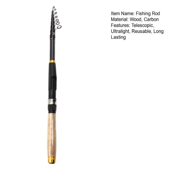 Fishing Rod Retractable Ergonomic Handle Good Load-bearing Portable Easy To Carry High Strength