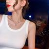 Threaded Anti-walking Sleeveless Thin Section Bottom Camisole Female Summer Spring Outside Inside Wear Tank Top