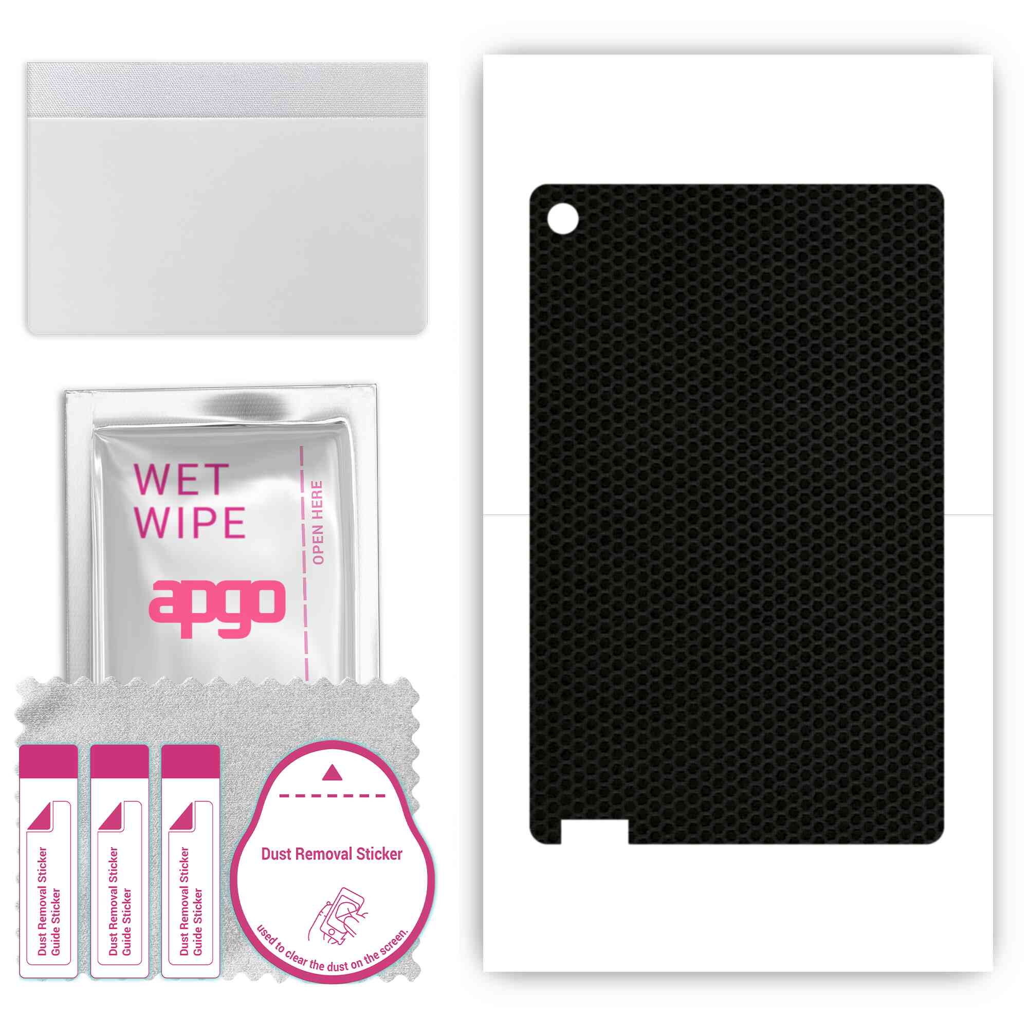 

apgo skin sticker film foil vinyl for the BACK compatible with Lenovo Tab M10, scratch-resistant, easy to install - Matrix