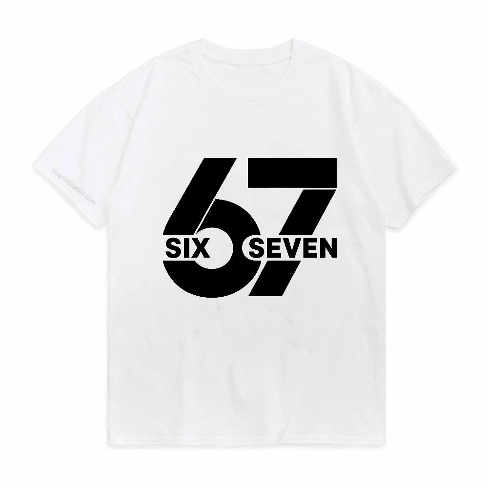 67 Six Seven 67  Funny Italian Brainrot Gaming Meme Tshirt For Men Women Cotton T Shirts Short Sleeve Tops S