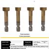 Hexagonal 5-Piece High-Speed Steel Woodworking Rotary File Set, 6.35mm Handle