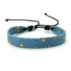 Stretch Star Denim Bracelets Simple Adjustable Webbing Bracelet Fashion Denim Woven Bracelet