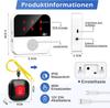 Emergency call button for seniors, mobile alarm emergency call button, unk works care call set for elderly people with 2 transmitters and 1 receiver