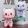 Catching Machine Plush Toy Black Cat Tiger Doll Creative Cat Simulation Cat Cartoon Gift Rag Doll Bow Tie Cat