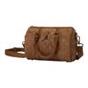 Jordan Monogramm Serie Schachbrett Kunstwildleder Eimer Boston Tasche Unisex Taschen Hellbraun JD2533091AD-001