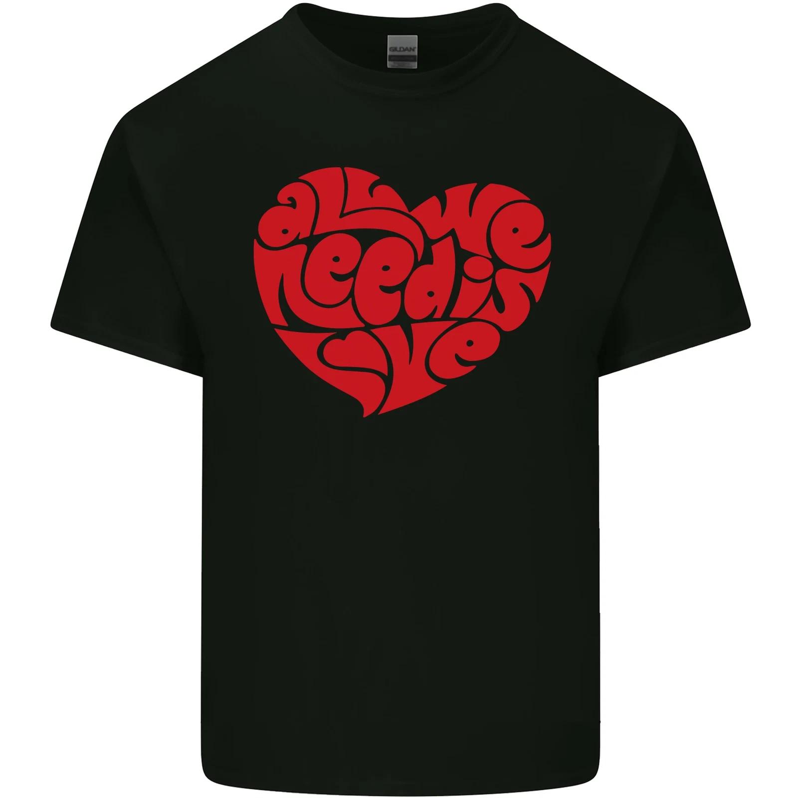 All You Need Is Love Heart Peace Kids T-Shirt Childrens 4XL