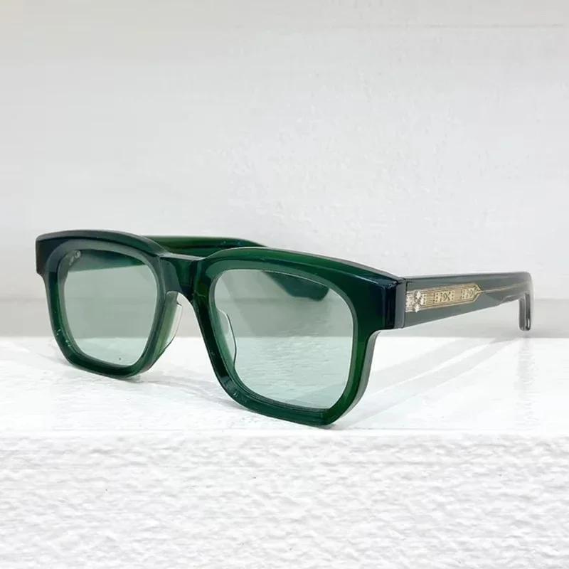 Quadratische Handgefertigte Acetat-Sonnenbrille Uv400 Designer Japanische Marke Klassische Herren Optische Vintage-Brille mit Sehstärke