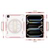 For iPad Pro 13 (2025)/13 (2024) Case Kickstand PC + TPU Shockproof Tablet Cover with Hand Strap/Pen Slot