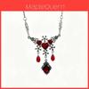 Gothic Elf Necklace Pendant With Geometric Design For Party Wear