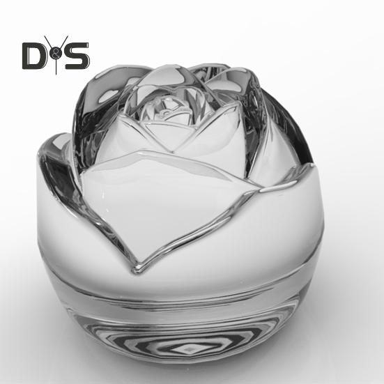 Stampo per cubetti di ghiaccio in silicone a forma di rosa Stampo per cubetti di ghiaccio anti-rovesciamento per cocktail