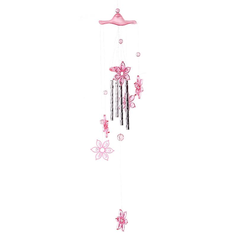 1x Cute Metal Tubes Bell Wind Chimes Garden-Yard Hanging Home Decor Creative Lucky Humming Bird Wind Chimes Bells Hanging Gift