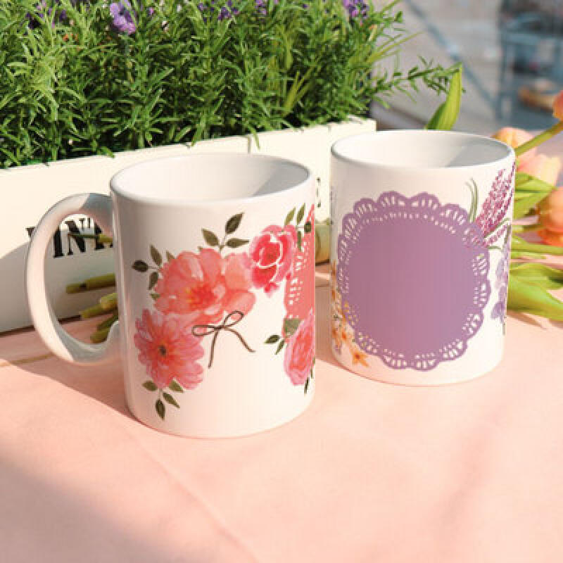 pa286-Design Mug 2p-Watercolor Flower 1