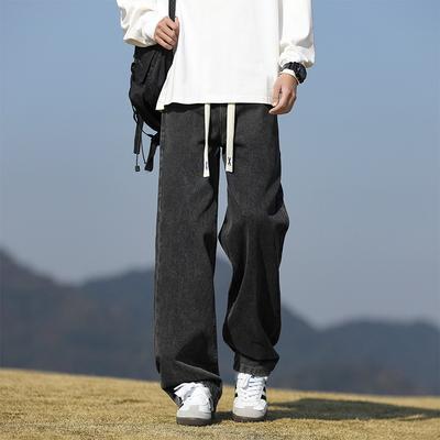 Jeans Herren Frühling und Herbst Locker Retro Freizeithose Herren Teenager Amerikanisch Retro Waschung Hose