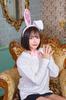 Clearstone Cosplay Halloween Rabbit Headband Set Unisex White