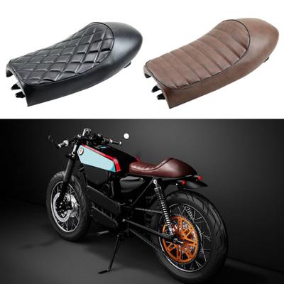 Motorcycle Motorbike Hump Racer Saddle Flat Cafe Cushion Seat Pad for H-onda