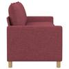 Sofa Burgundy 196 x 81 x 87.5 cm Fabric