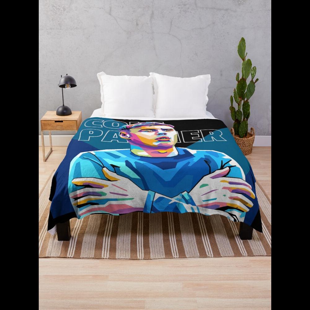Cole Palmer WPAP Style Throw Blanket Modern Art Home Decor for Living Room Couch Bed Premium Quality Soft Plush 75X95CM