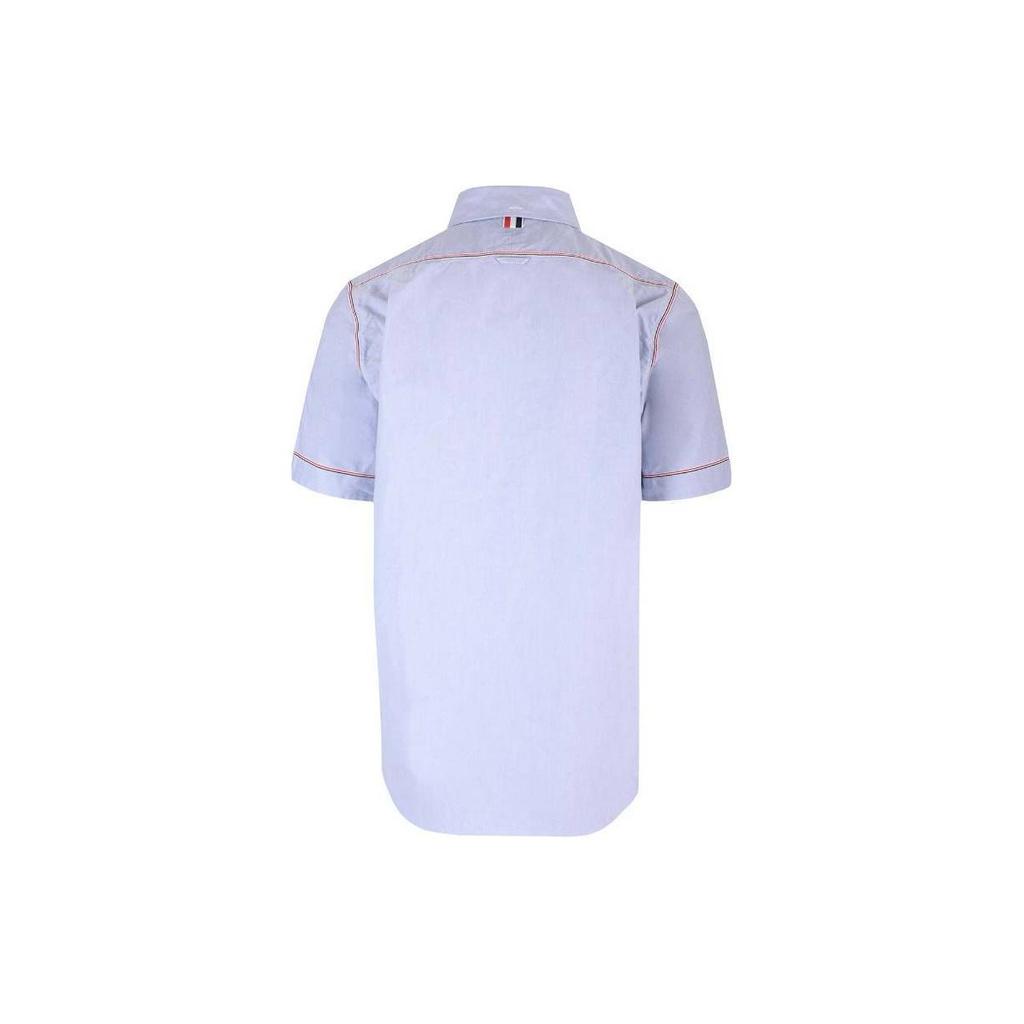 THOM BROWNE Oxford Short Sleeved Shirt Men's MWS316A-F0313-480