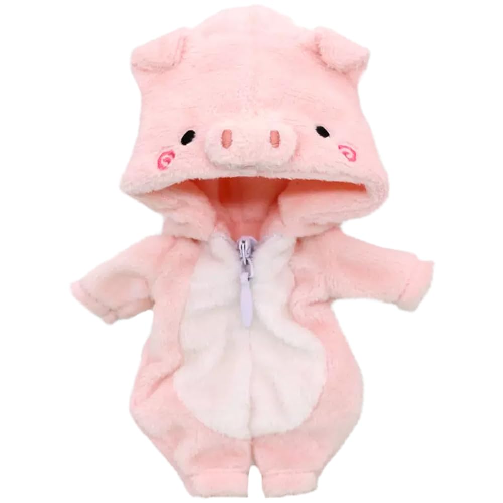 HIGHAWK Obitsu 11 OB11 Size Obitsu Doll 11 GSC Doll BJD Doll 11cm Doll Outfit, Clothes, Animal, Homewear, Clothes, 1/12 Clothes, Fluffy, (Pig)