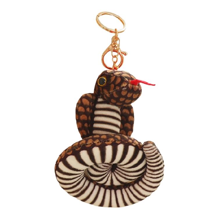 Handmade Lovely Snake Plush Keychain Charm Pendant Craft with Sturdy PP Cotton for Soft and Comfortable Feel Use