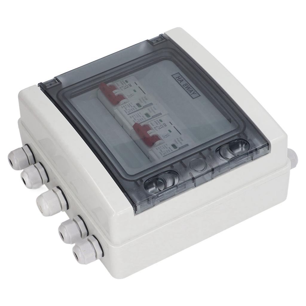 Comutator de deconectare solar DC500V 2 intrări 2 ieșiri Protecție la supratensiune Cutie combinator PV IP65 Rezistent la apă 32A 20‑40KA
