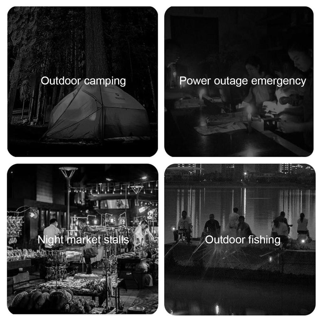 Usb Led Camping Lamp 3w 5w 7w 9w 12w With 1.2m Clip Line Room Light 5v Bulb Milky Cover Table Eye/protection Usb-adapter-powered