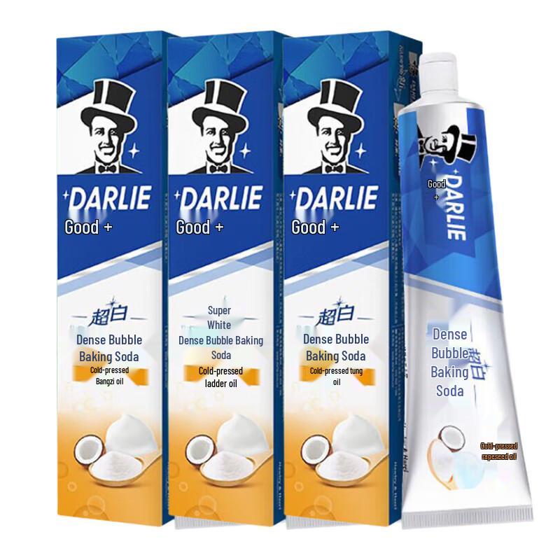 

Darlie Ultra White Foaming Baking Soda Toothpaste with Coconut Oil (3 x 140g)