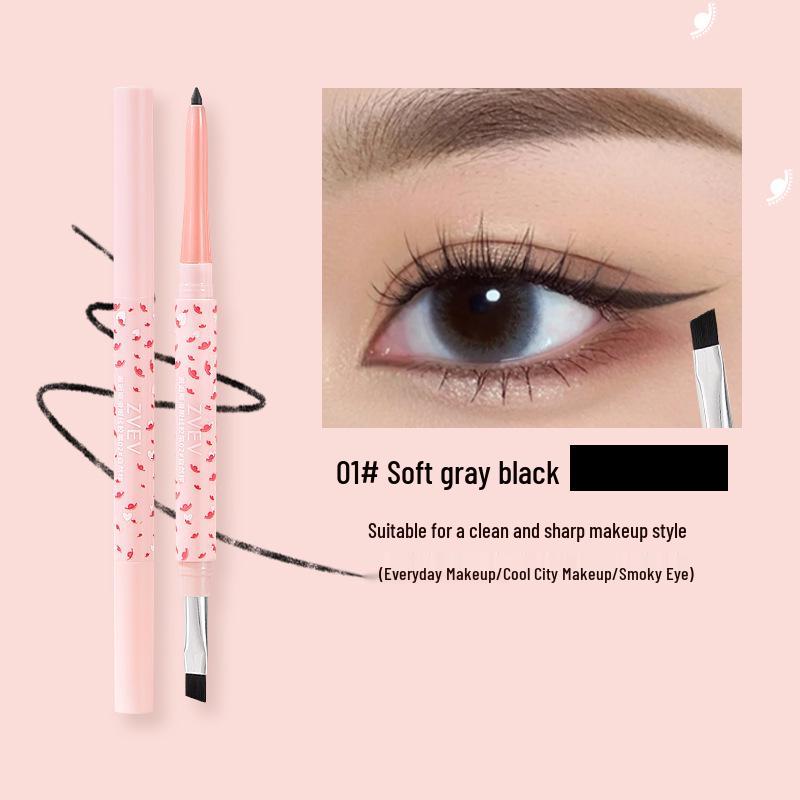 

ZVEV Encounter Гладкий гелевый карандаш: Легко наносится, Не размазывается, Стойкий, Двусторонний карандаш для глаз для начинающих, Потостойкий.