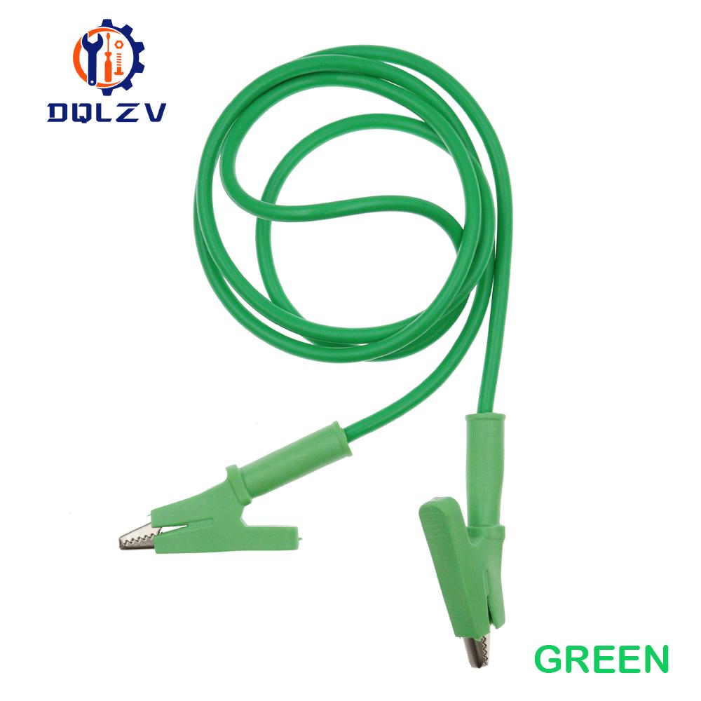 1PCS Dual Alligator Clips Test Leads Heavy Duty Crocodile Clamps Multimeter Test Wires 1000V 15A 100CM Cable
